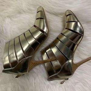 Gold Jay Adoni heel booties